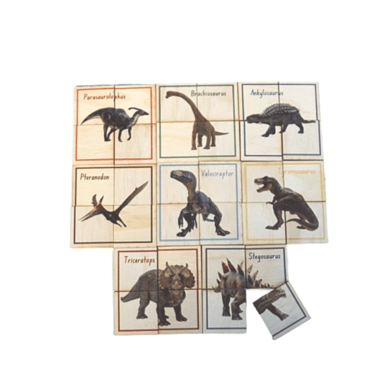 Dinosaur Themed Puzzles Set - 5 Little Bears