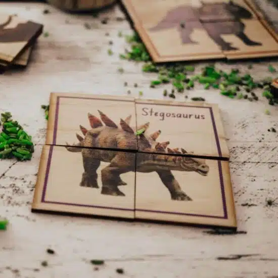Dinosaur Themed Puzzles Set - 5 Little Bears