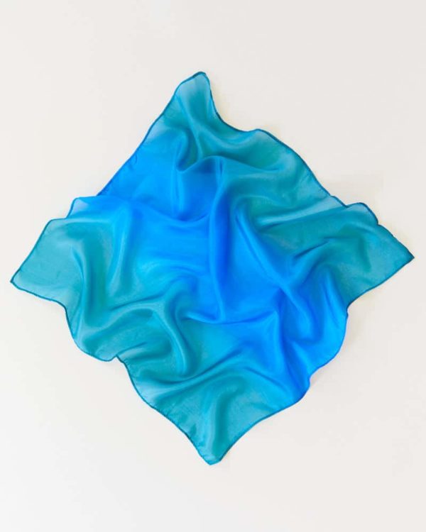 Earth playsilk ocean 90 x 90 cm Waldorf fabric toy Sarah's Silks