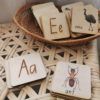 Indigenous wooden alphabet matching puzzle - 5 Little Bears