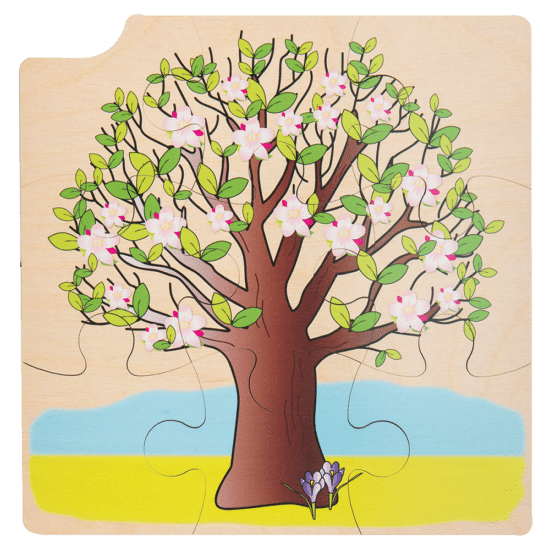Layer puzzle a tree through the seasons Rolf