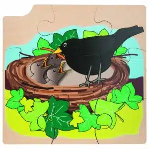 Layer puzzle growth blackbird - Rolf