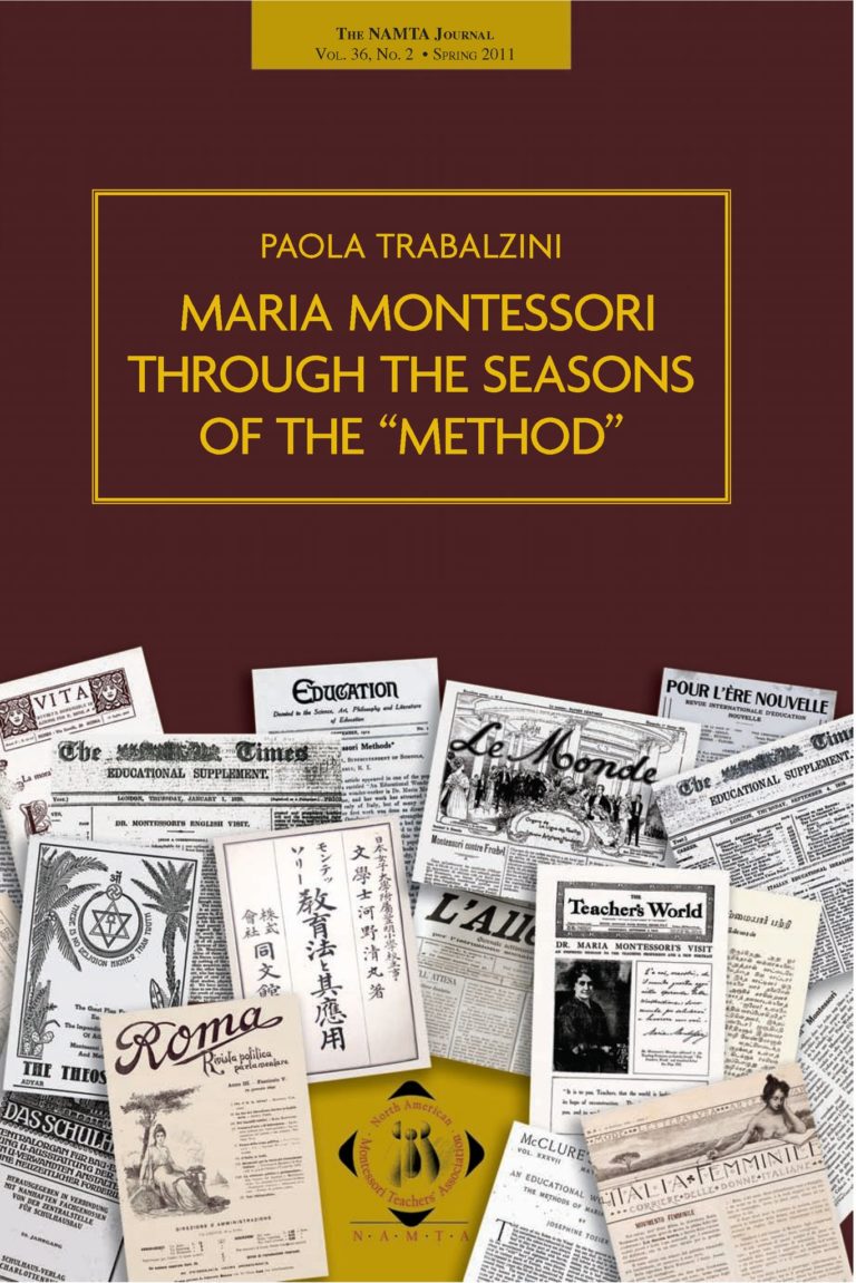 Book Maria Montessori Through the Seasons of the Method - Paola Trabalzini
