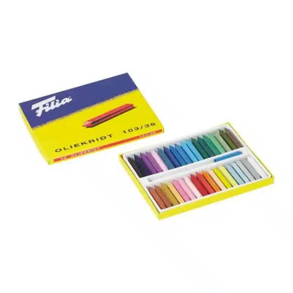Crayons à l'huile (36 couleurs assorties) - Filia Waldorf fournitures artistiques crayon