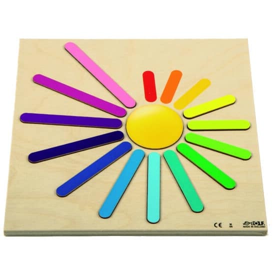 Relief puzzle discover sizes rainbow rays Rolf