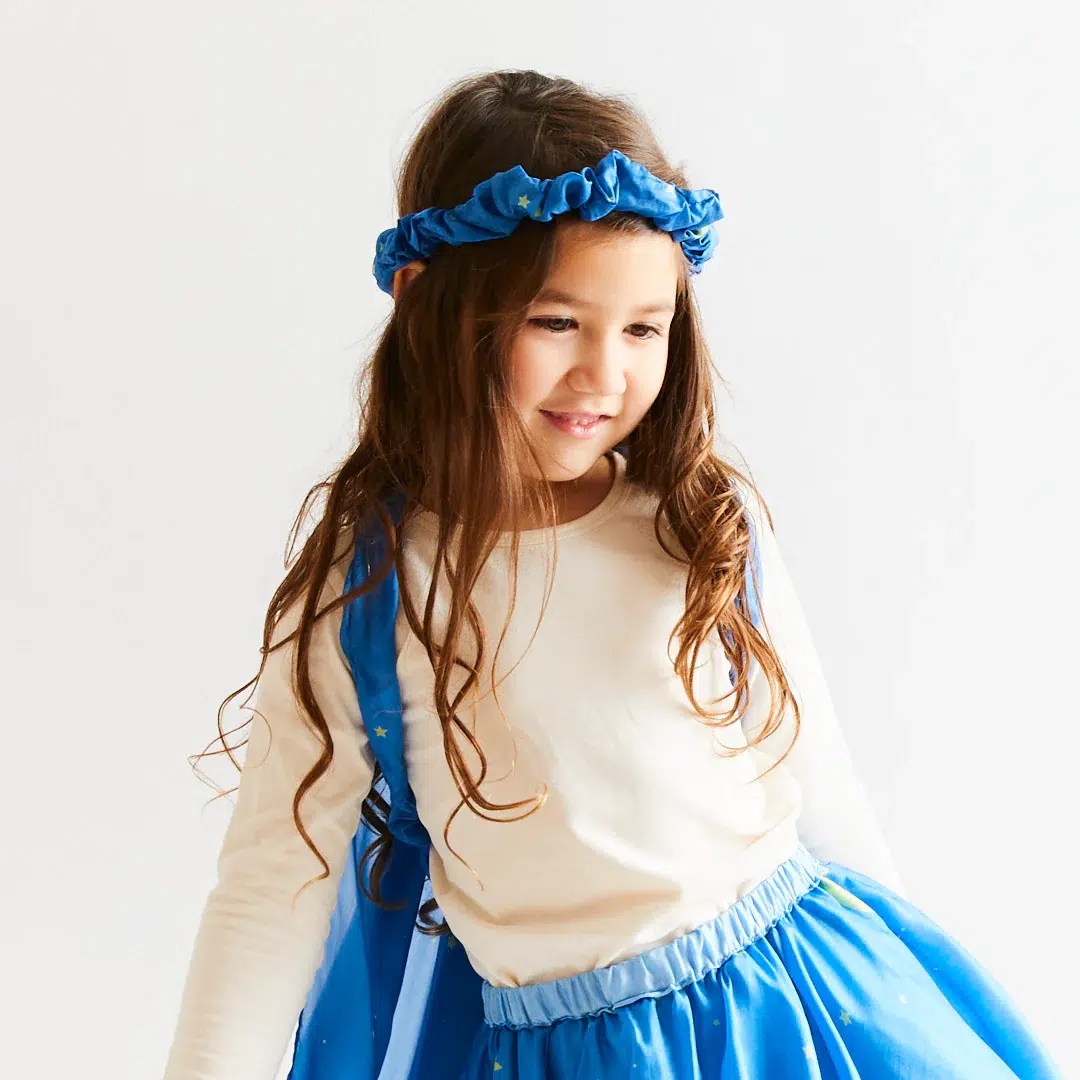 Sarah's Silks silk garland hairband in starry night