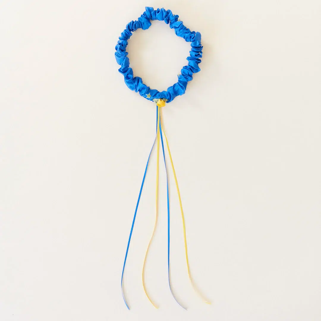 Sarah's Silks silk garland hairband in starry night