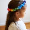 Sarah's Silks silk hair garland rainbow