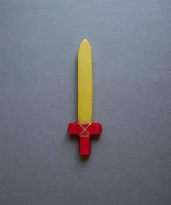 Épée souple en rouge avec lame dorée - Sarah's Silks