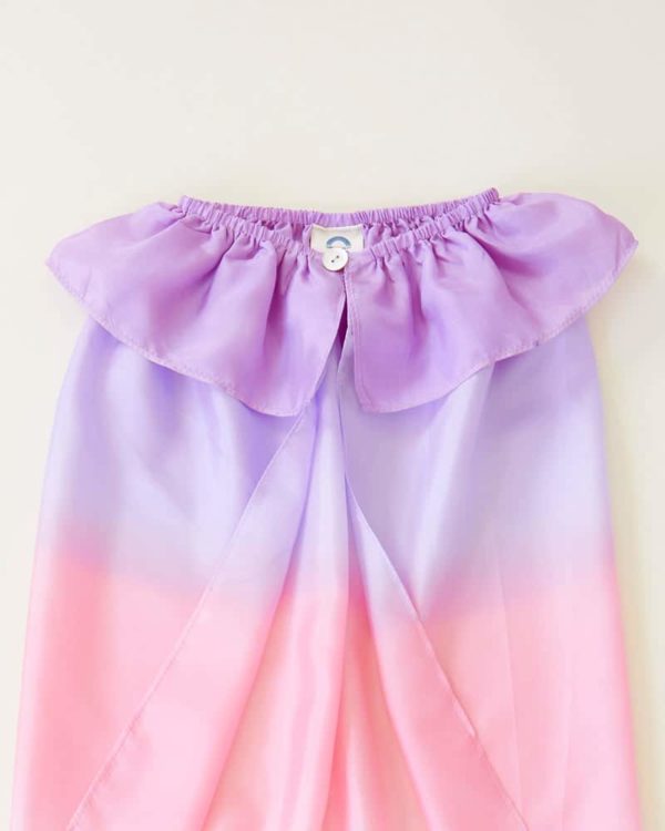 Waldorf inspired silk cape enchanted blossom - Sarah's Silk