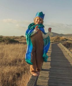 Waldorf inspired silk cape ocean - Sarah's Silk