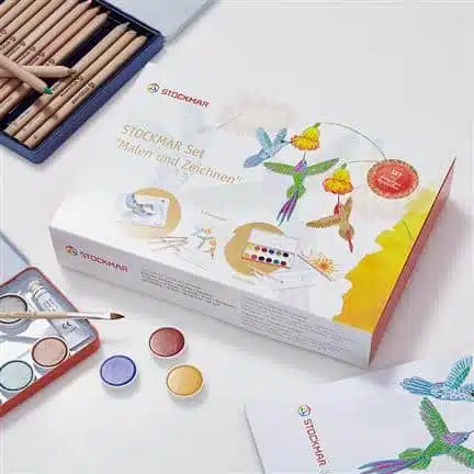 Drawing & painting set (hexagonal) - Stockmar