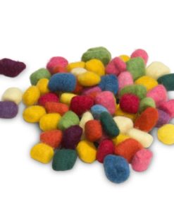Filges Plant-dyed pure organic sheep's wool felt balls