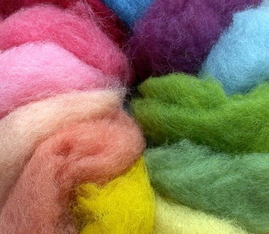 100% wool felt, 6 sheets bright colours - Filges - Teia Education & Play