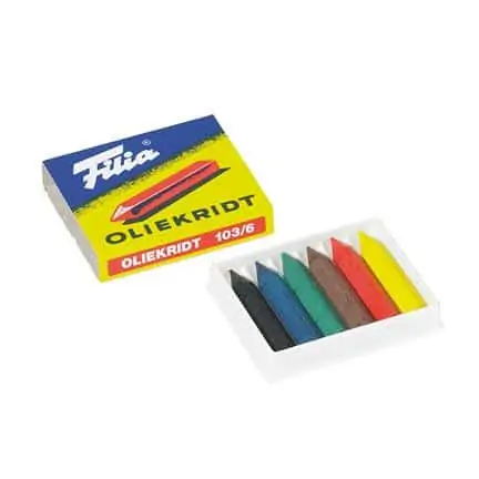 Crayons à l'huile (6 couleurs assorties) / Matériel d'art Waldorf - Filia