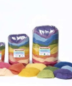 Plant-dyed felting wool 10 fairytale colours 100g - Filges