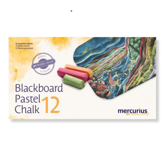 Waldorf blackboard chalk 12 pastel colours / Waldorf blackboard drawing - Mercurius by Stockmar and Lyra