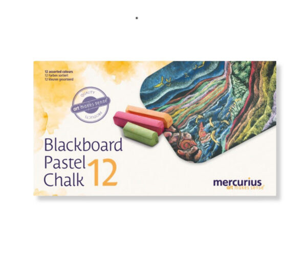 Waldorf blackboard chalk 12 pastel colours / Waldorf blackboard drawing - Mercurius by Stockmar and Lyra