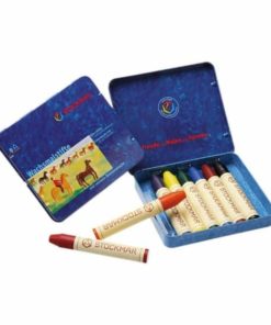Wax stick crayons 8 assorted colours - Stockmar