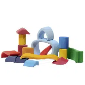 Wooden mushroom house : Handmade wooden stacking toy - Glückskäfer