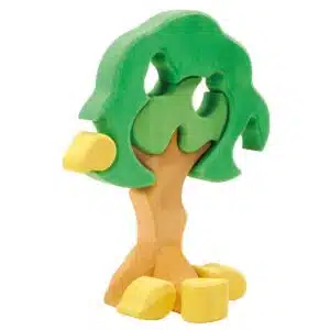 Wooden pear tree puzzle / Handmade wooden puzzle and stacking toy – Glückskäfer