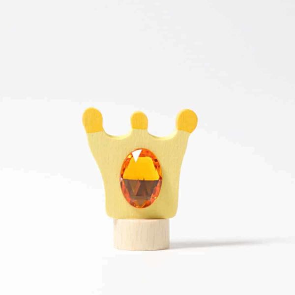 Crown decorative figure / Handmade wooden Waldorf birthday ring decoration - Grimm's
