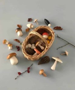 Moon Picnic Erzi A Forest Mushrooms in basket