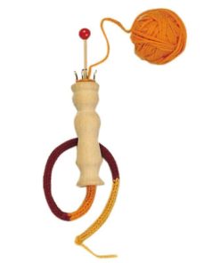 Wooden knitting helper / Waldorf handicraft tool – Glückskäfer