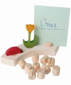 Wooden picture holders (10) / Waldorf celebrations & birthday ring accessory – Grimm's