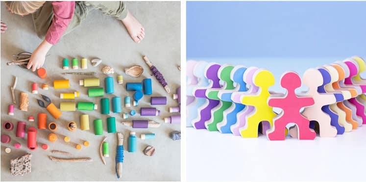 Loose part toys and open-ended play