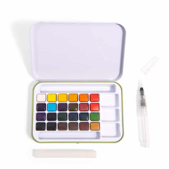 Watercolour paint set children from the Moulin Roty Le Jardin du Moulin collection
