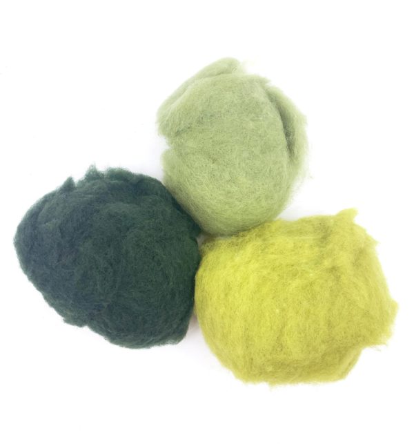Filges Fairy tale wool 3 green colours 50g
