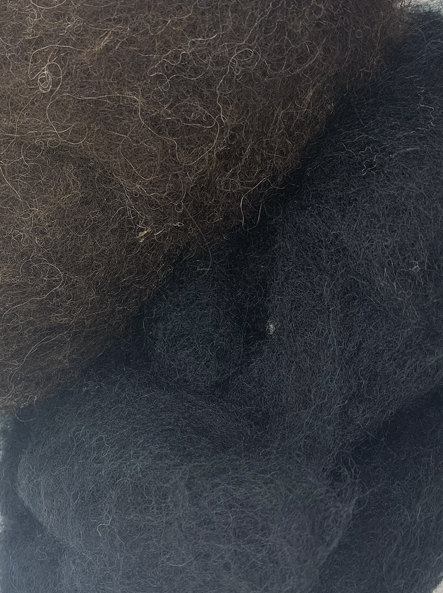 Plant-dyed organic felting wool 10 colours 100g - Filges