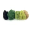 Filges Felting Bioland Wool 25g Green and earth tones
