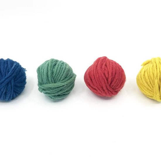 Filges Plant-dyed Organic Wool yarn in bright Colours 4 x 25 g