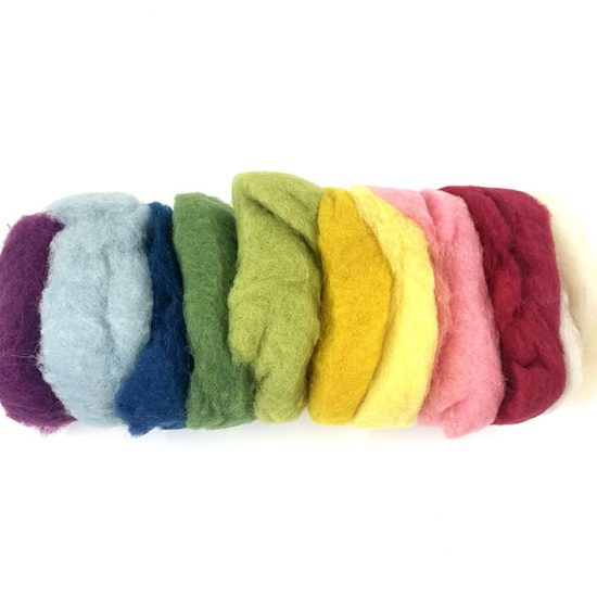 Filges Plant-dyed felting wool 10 colours 100g