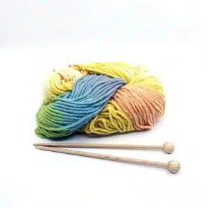 Filges children's Knitting Set with Organic Wool pastel colours