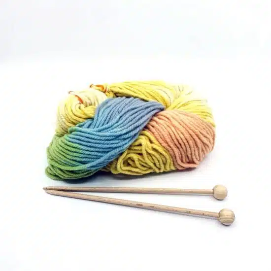 Filges children's Knitting Set with Organic Wool pastel colours