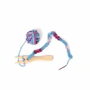 Filges kniting fork with 50g wool red, pink and lila