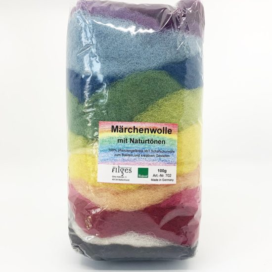 Filges plant-dyed fairytale felting wool 12 colours 100g