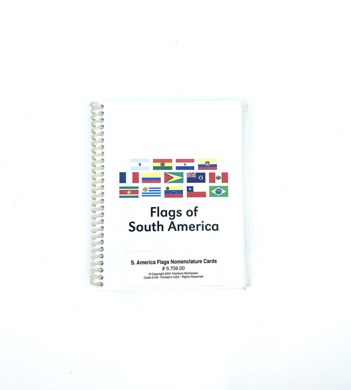 Nomenclature cards flags of South America - Nienhuis Montessori