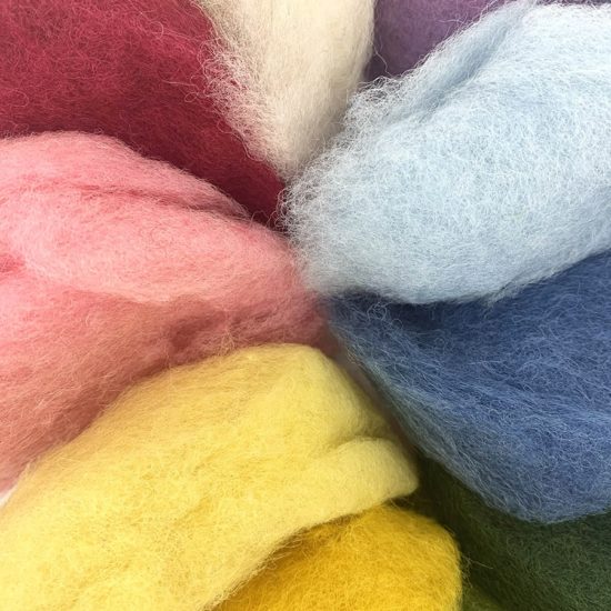 100% wool felt, 6 sheets bright colours - Filges - Teia Education & Play