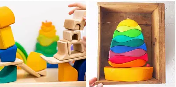 Play ideas for Glückskäfer wooden blocks