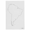 South America Outline Nienhuis Montessori geography