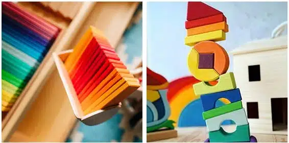 Tower challenges and Creating a builder’s yard qoth wooden blocks