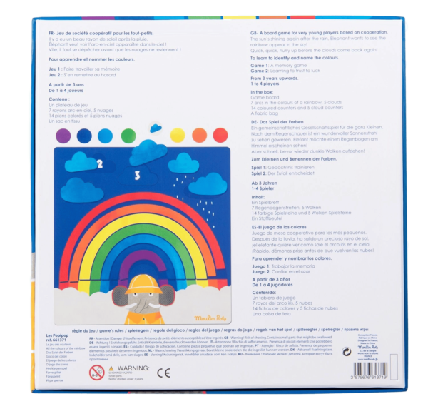 The rainbow colour game - Moulin Roty 1