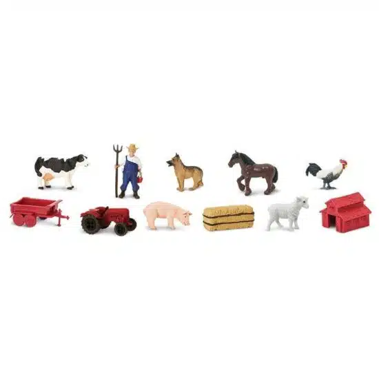Down on the farm TOOB Realistic miniature figurines Montessori learning toy Safari Ltd