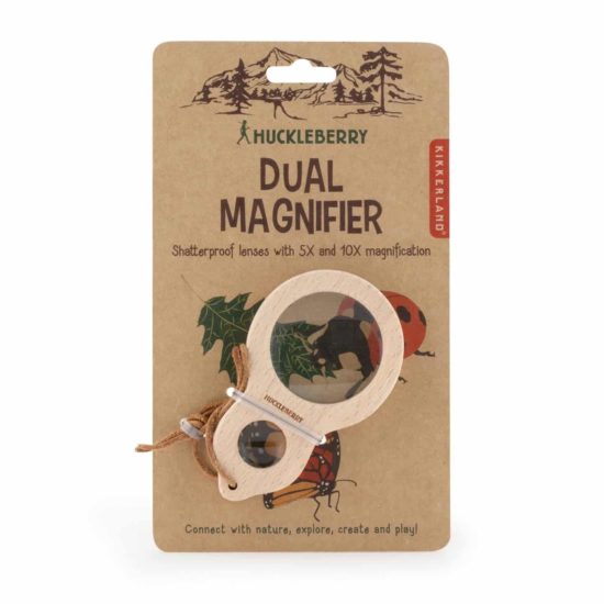 Dual wood children's magnifier Kikkerland Huckleberry