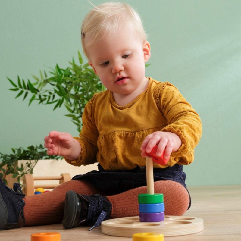 Stack the ring durable Montessori inspired educational toddler toy Educo