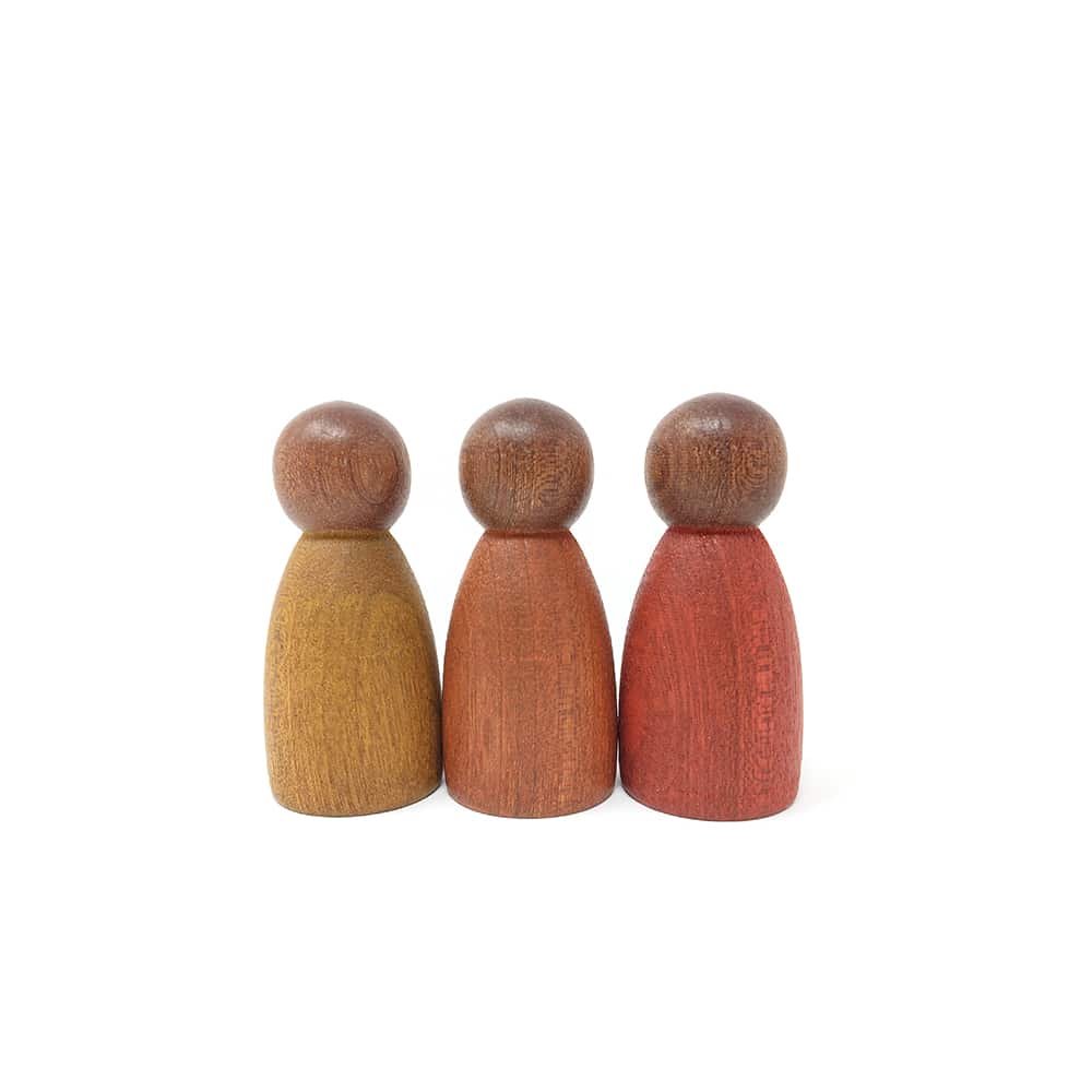 3 dark wood warm nins® - Grapat - Teia Education & Play